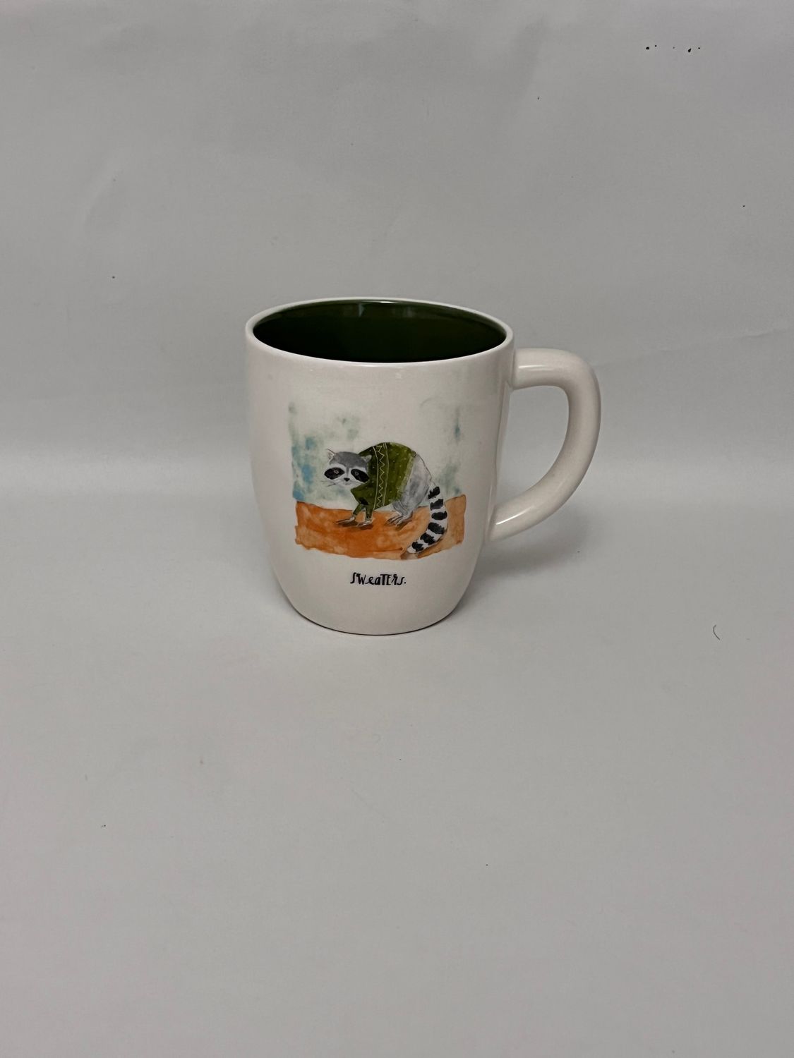RAE DUNN RACOON Mug Sweater 4 1/2"