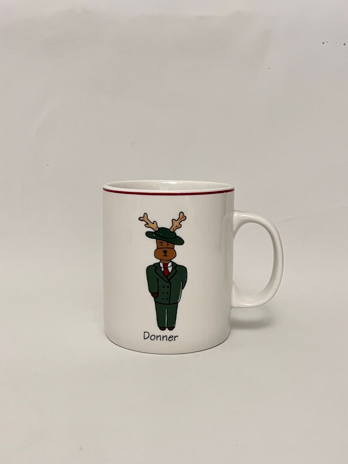 SANTA'S REINDEER MUG 4" DONNER