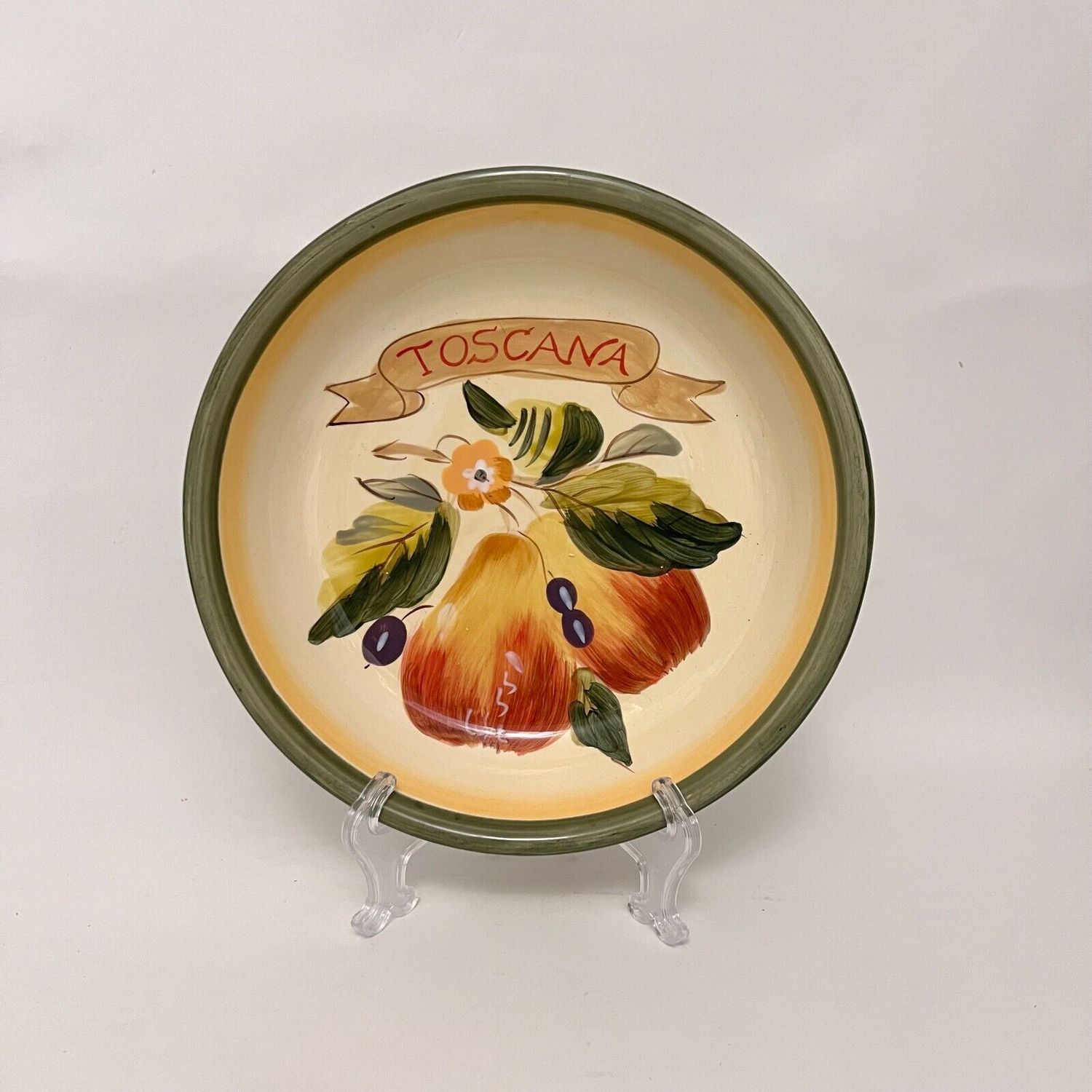 TOSCANA PASTA BOWL 9.25" PEARS