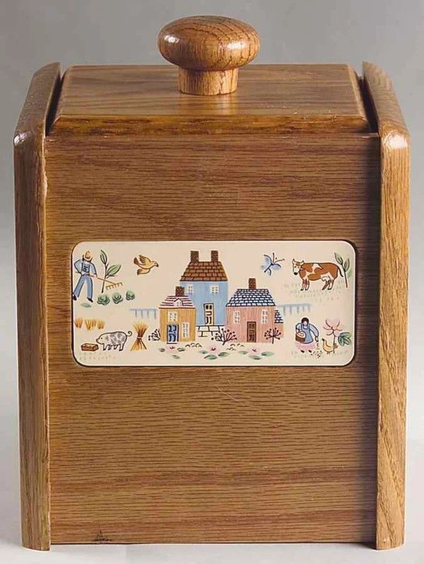 HEARTLAND WOOD CANISTER 8 1/8"