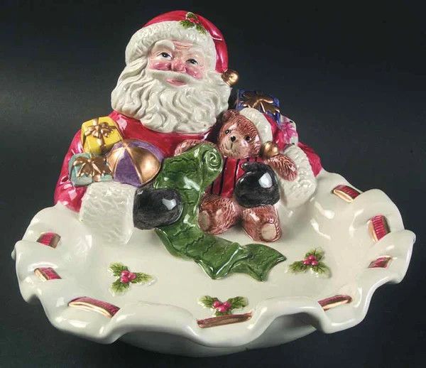TOYLAND SANTA TIDBIT CANDY DISH
