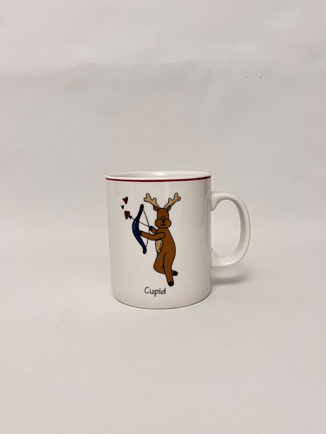 SANTA'S REINDEER MUG 4" CUPID