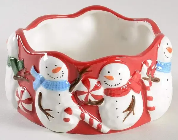 PEPPERMINT LANE BOWL/DIP FIGURAL 4 5/8"