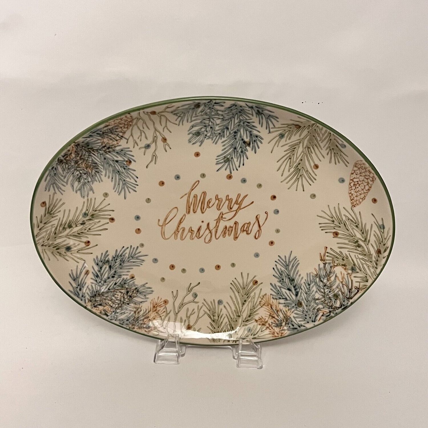 PINCECONE PLATTER 13"