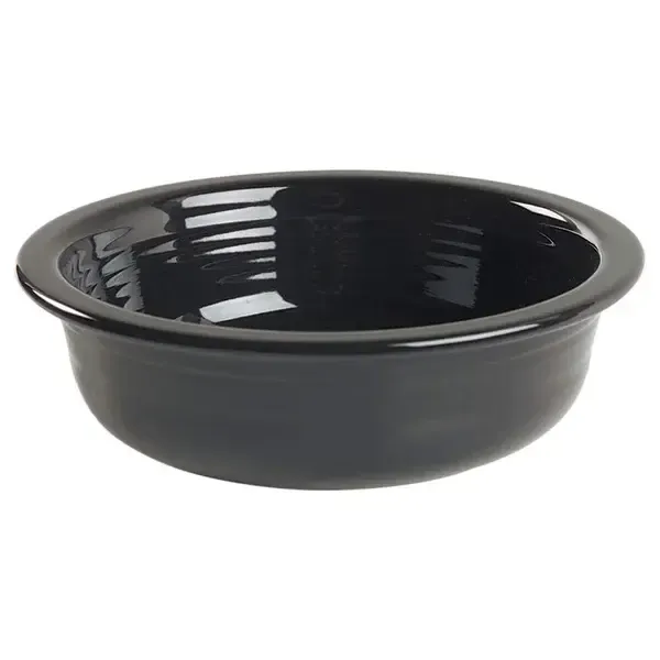 FIESTA BLACK VEGETABLE BOWL ROUND 8 3/8"