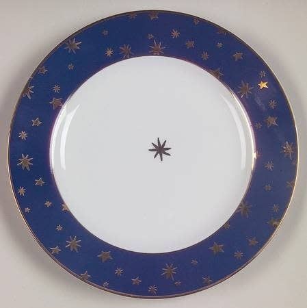 GALAXY-BLUE SALAD PLATE 8&quot;