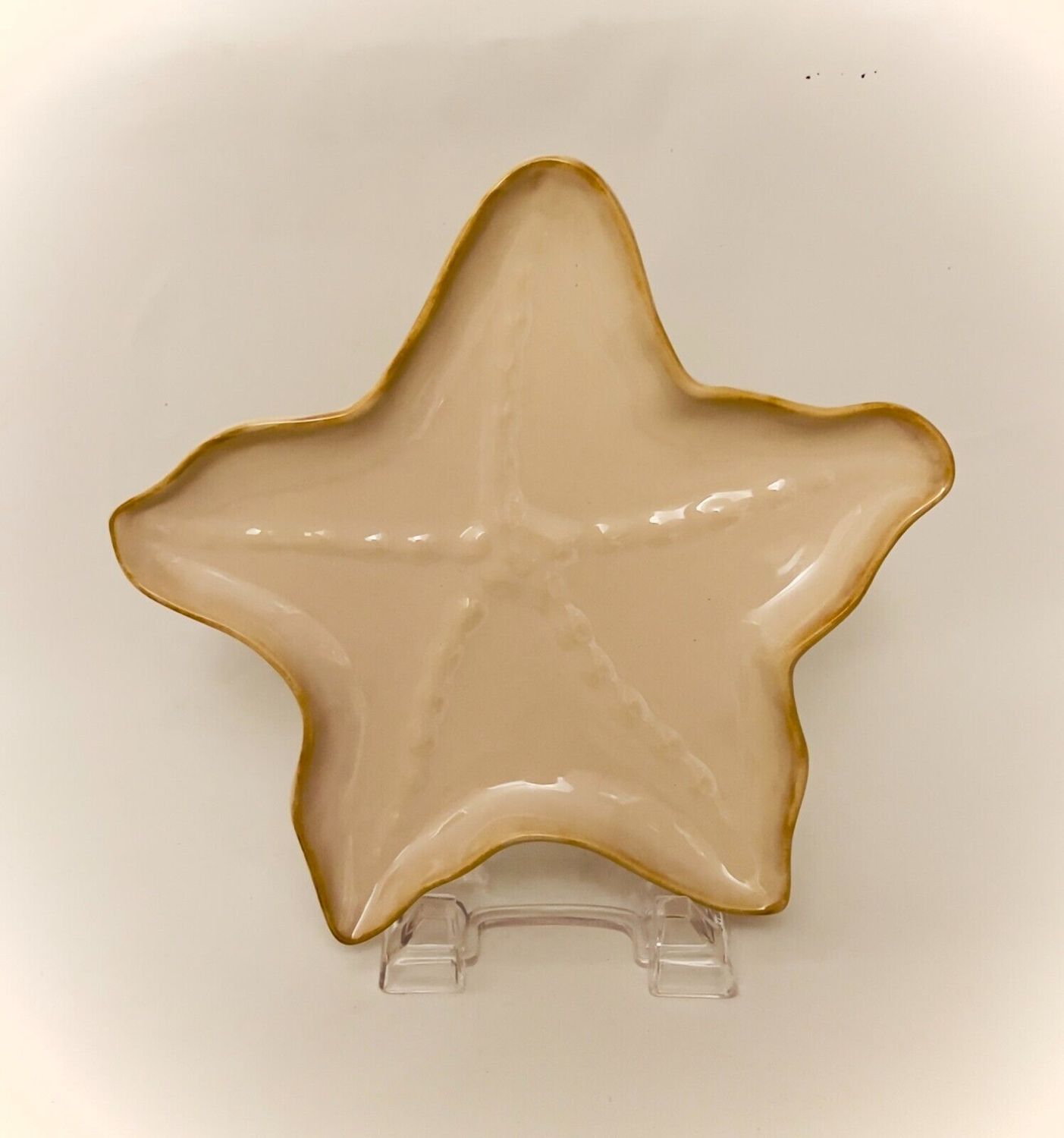 SEASIDE TAN STARFISH SALAD  8 1/8"