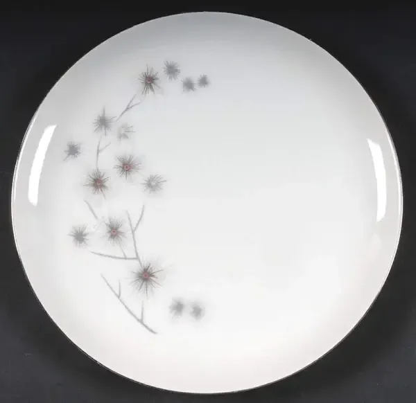 PLATINUM STAR BURST LUNCHEON PLATE 9 1/4"