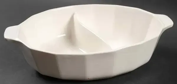 HERITANCE OVAL DIVIDED VEGETABLE BOWL 10 3/4"