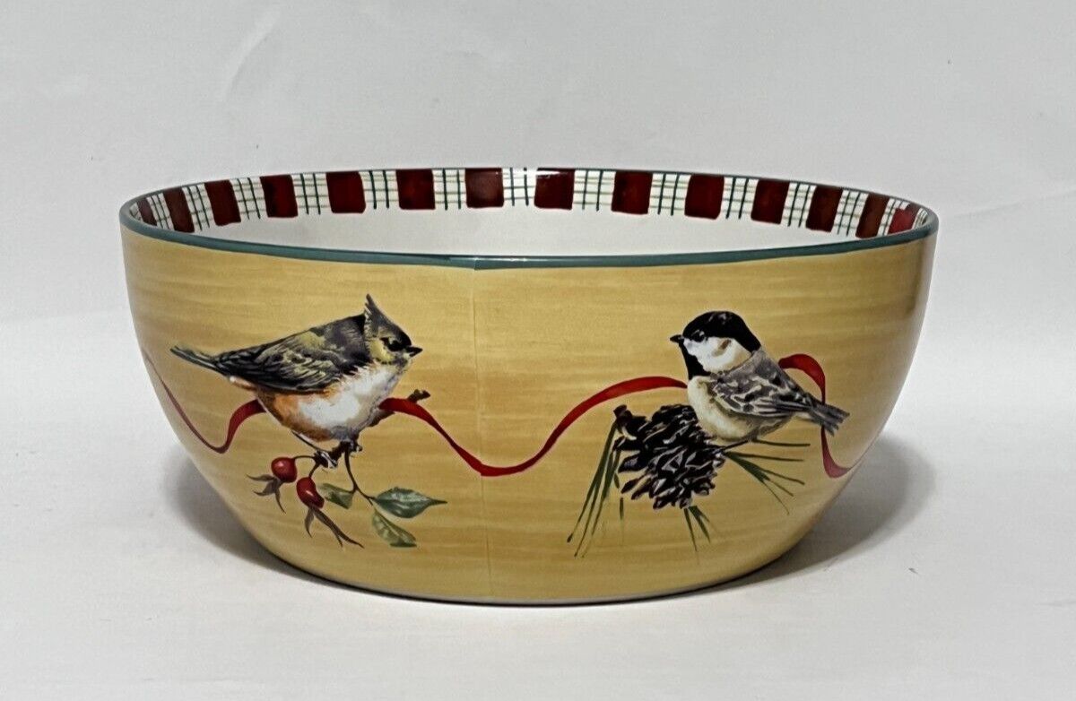 WINTER GREETINGS EVERYDAY SALAD BOWL 10 1/4"