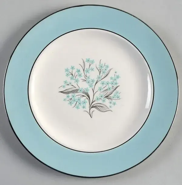 BLUE LACE SALAD PLATE 8 1/4"