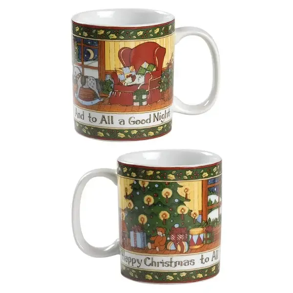 CHRISTMAS STORY MUG 3 3/4" CHAIR AND TREE