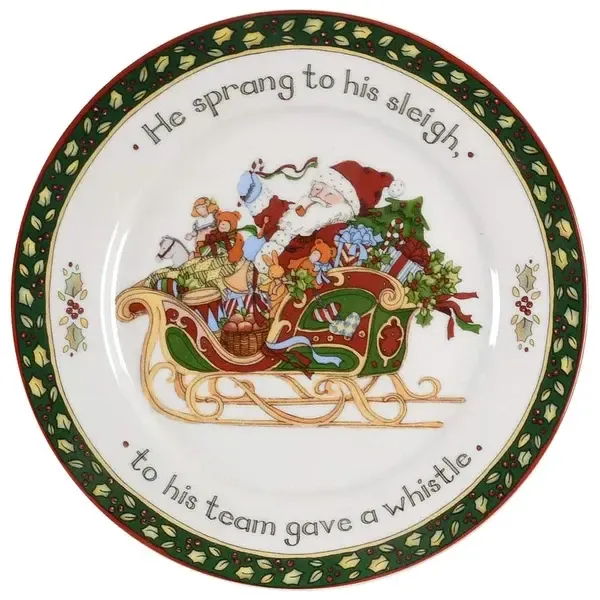 CHRISTMAS STORY SALAD PLATE 8 1/8" HE SPRANG