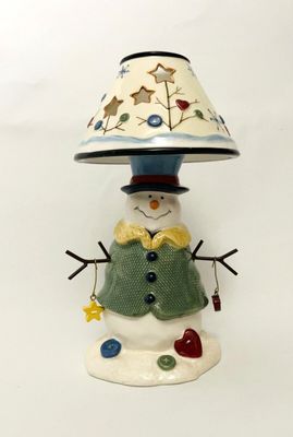 BUTTON UP TEALITE LAMP 10.5"