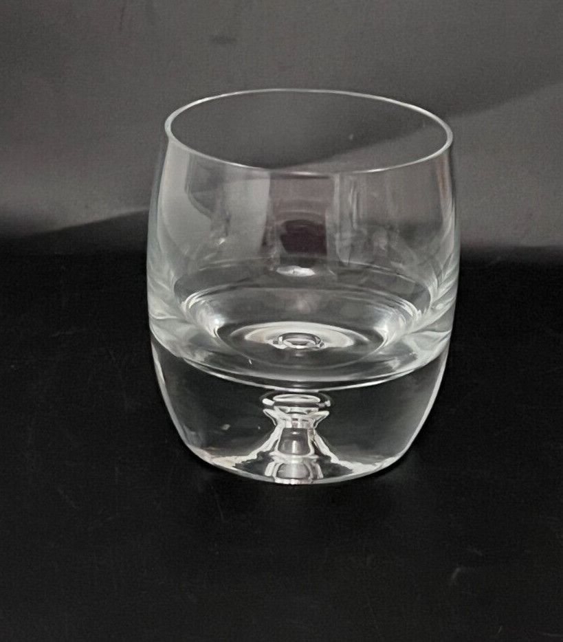 BUBBLE IN BASE ON THE ROCKS GLASS  3 7/8"