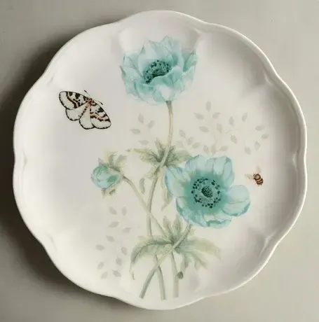 BUTTERFLY MEADOW LUNCH PLATE 9 1/8" ORANGE SULPHUR