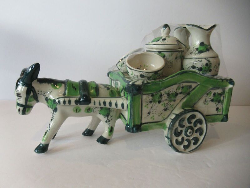 DONKEY &amp; CART CONDIMENT HOLDER SET