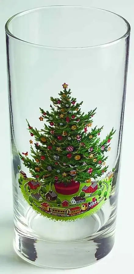 CHRISTMAS HERITAGE TUMBLER 5 5/8"