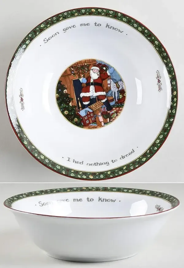 CHRISTMAS STORY BOWL 8" SOON GAVE ME