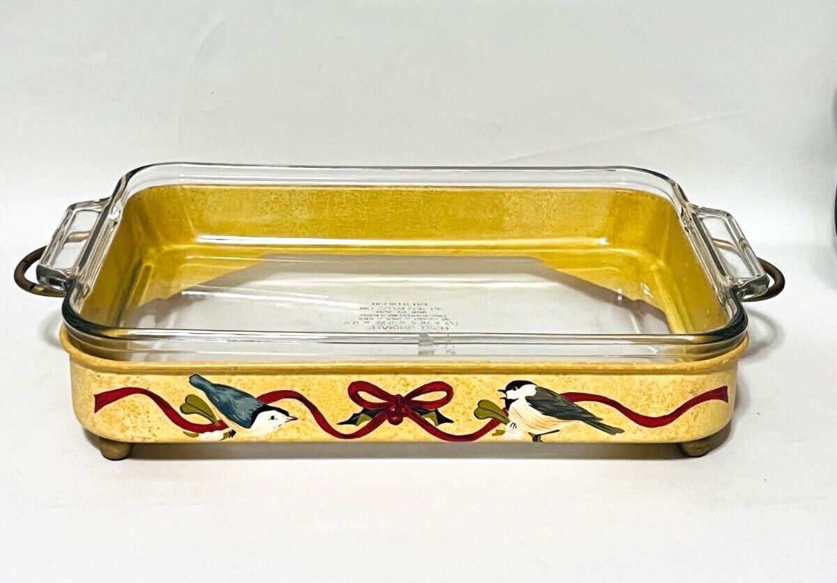 WINTER GREETINGS BAKER W/ METAL HOLDER