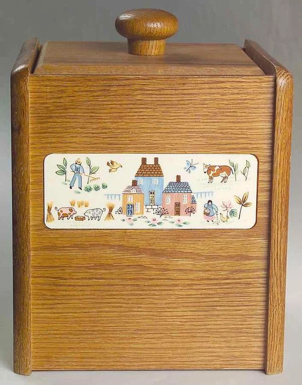 HEARTLAND WOOD CANISTER 9 1/8"