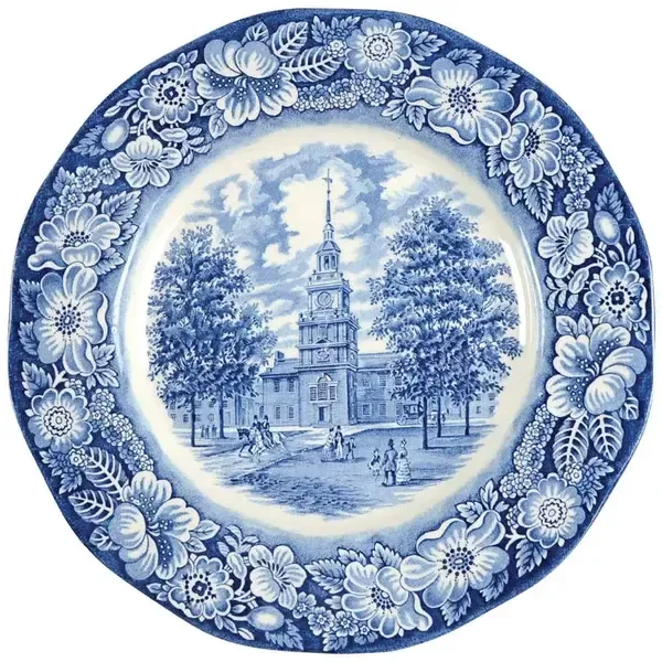 LIBERTY BLUE DINNER PLATE 9 7/8"