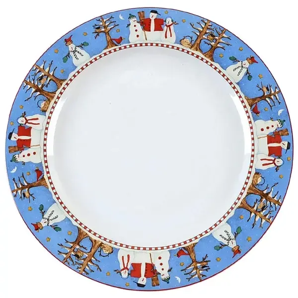 SNOWMAN DINNER PLATE 10 3/4"