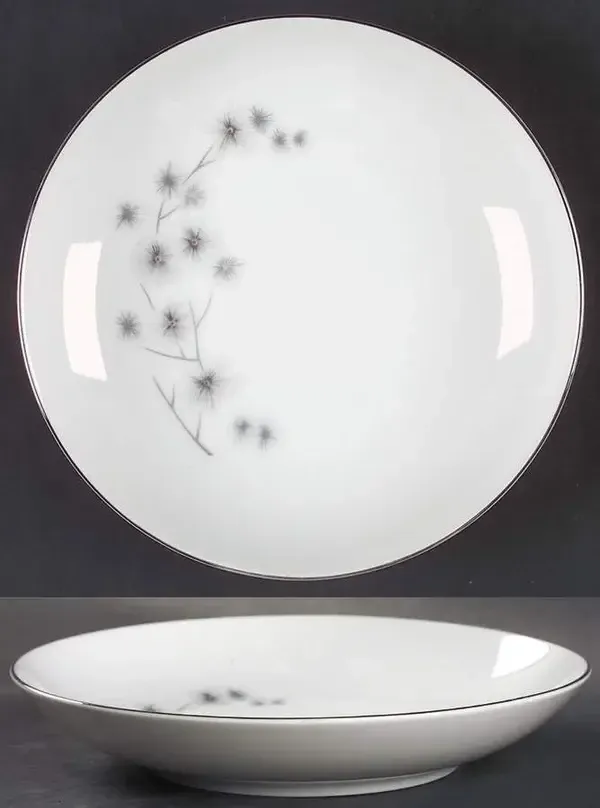 PLATINUM STAR BURST BOWL SOUP/COUPE 7 5/8"