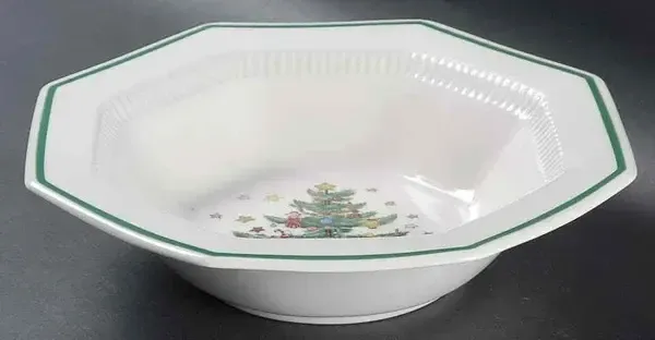 CHRISTMASTIME VEGETABLE BOWL ROUND 9"