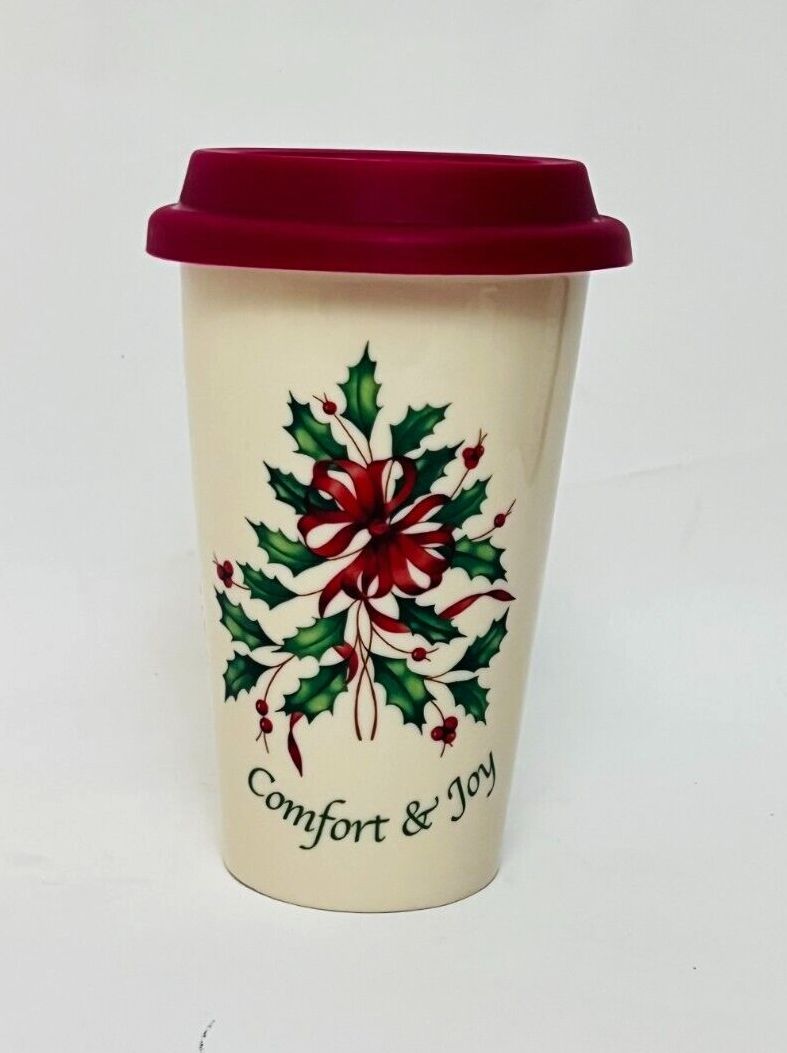 HOLIDAY COMFORT &amp; JOY 5 3/4" TRAVEL MUG