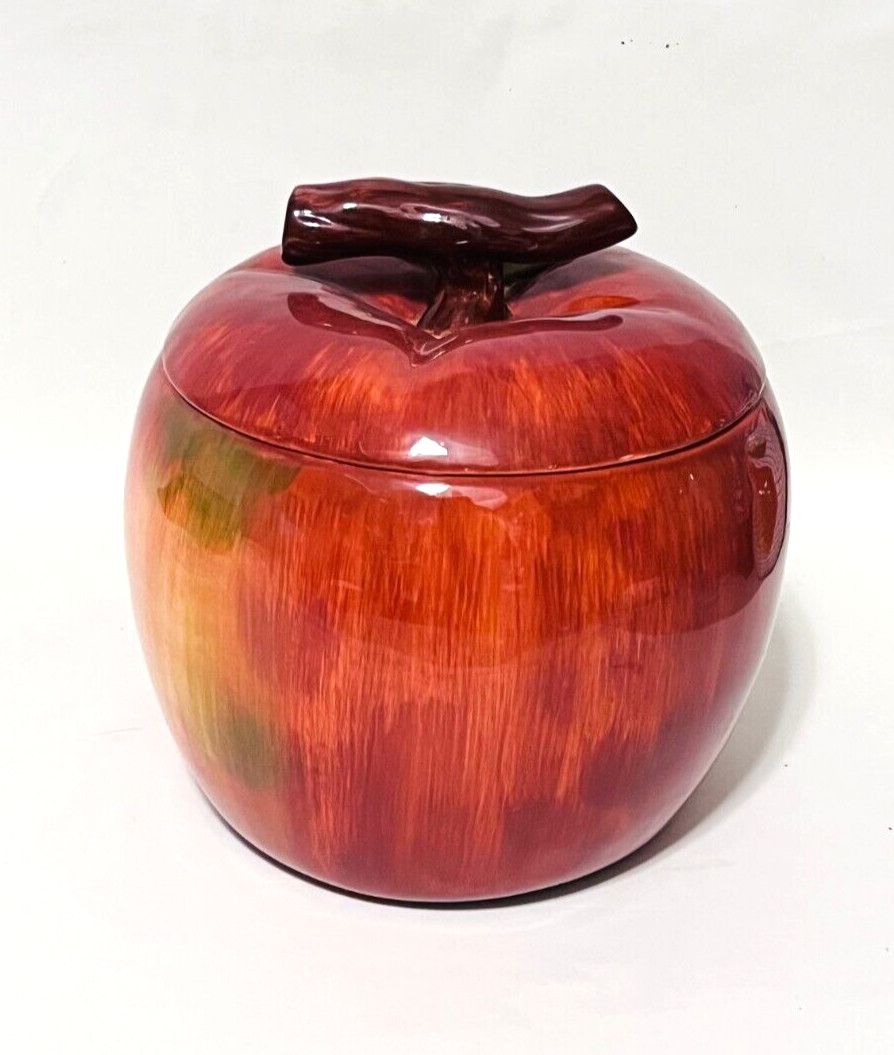 VICTORIA APPLE COOKIE JAR