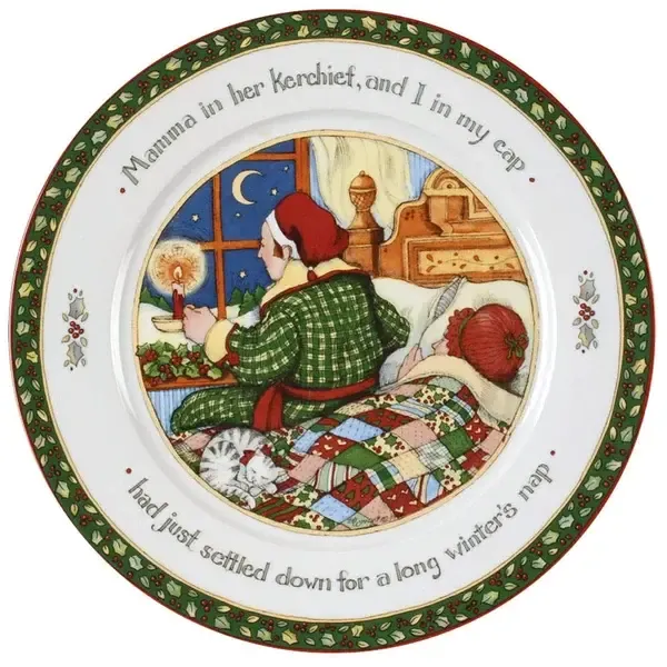 CHRISTMAS STORY DINNER PLATE 10 3/4" MAMMA IN HER