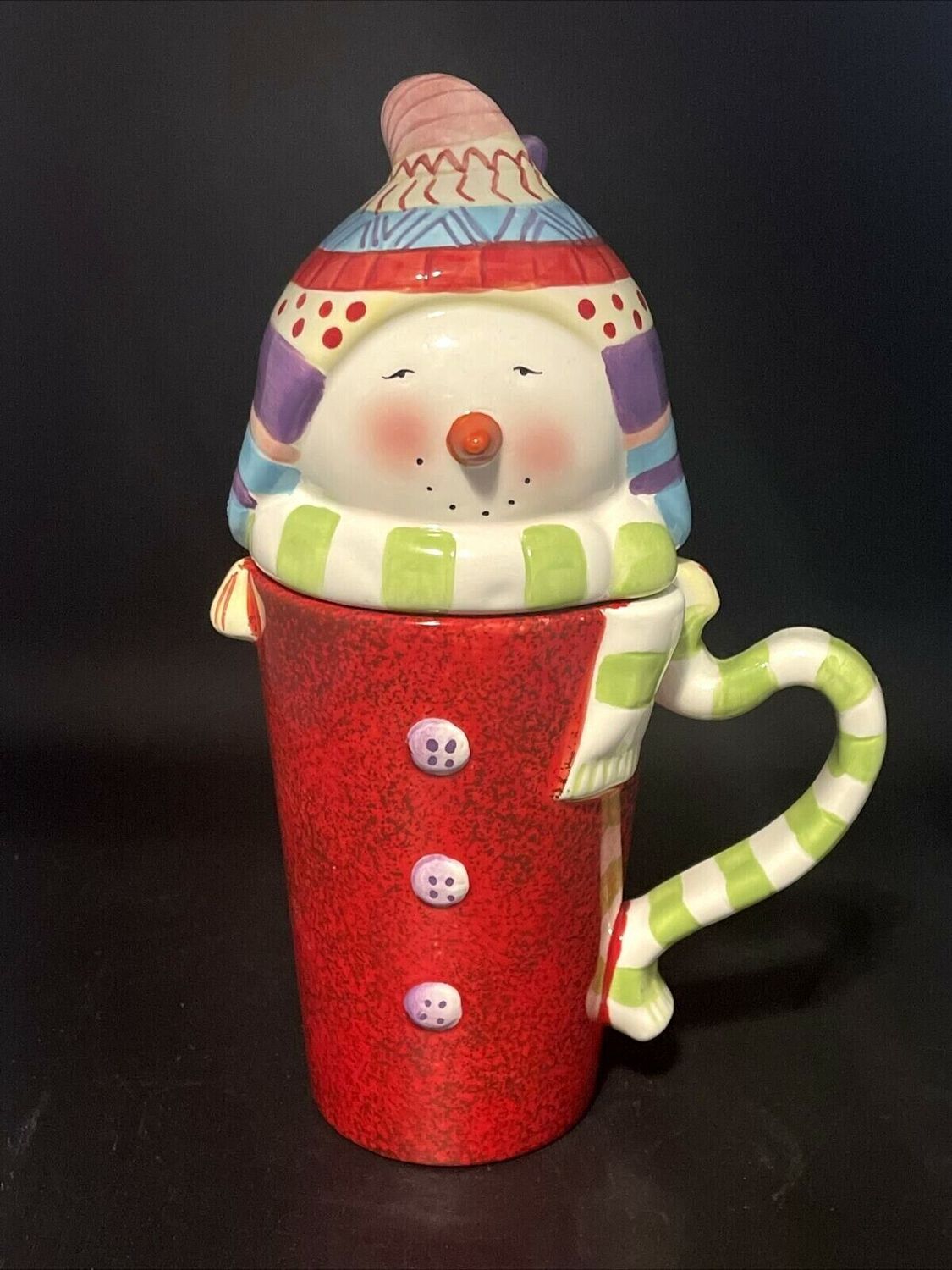 SNOWMATES RED LATTE MUG