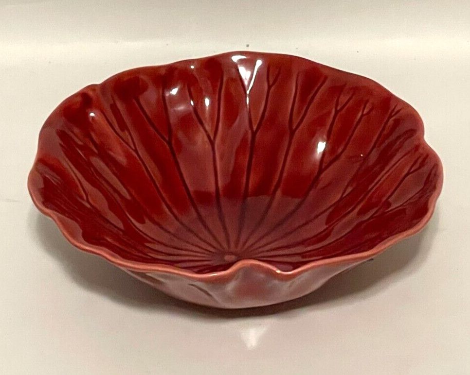 LOTUS CEREAL BOWL CRANBERRY 6 3/4"