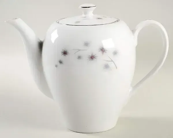 PLATINUM STARBURST COFFEE POT