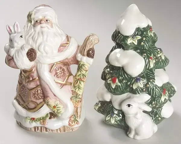 SNOWY WOODS SALT &amp; PEPPER SET 4 1/4"