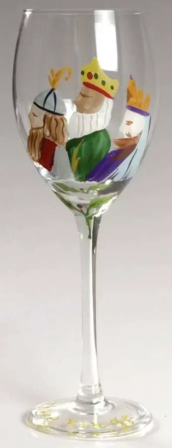 SONGS OF THE SEASON WE THREE KINGS GOBLET 9 1/8&quot;