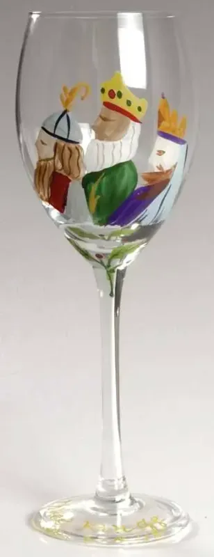 SONGS OF THE SEASON WE THREE KINGS GOBLET 9 1/8&quot;