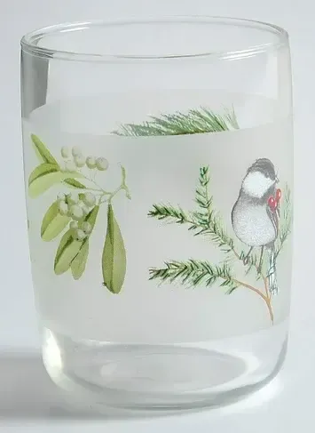 WINTERWOOD GREEN JUICE GLASS 8 OZ