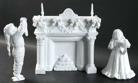 DECORATING THE MANTLE GIRL FIGURINE only