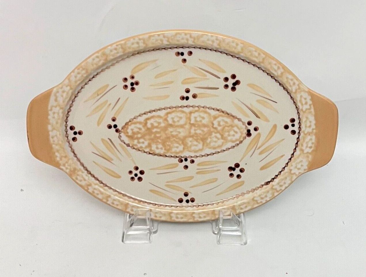 OLD WORLD CREAM  OVAL LID IT 12.5"