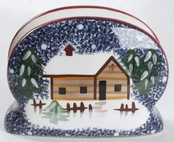 HOLIDAY MOUNTAIN LODGE NAPKIN HOLDER