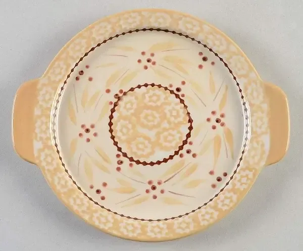 OLD WORLD CREAM LID IT ROUND 7.5"