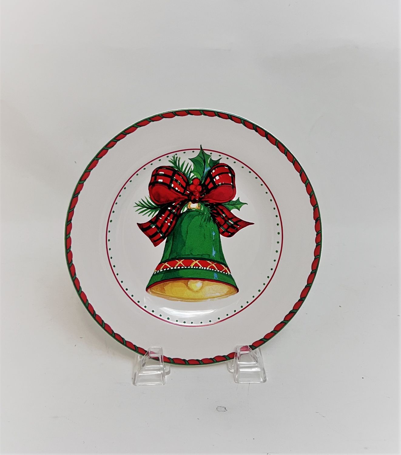 HOLIDAY CHEER SALAD PLATE 8 3/8" BELL