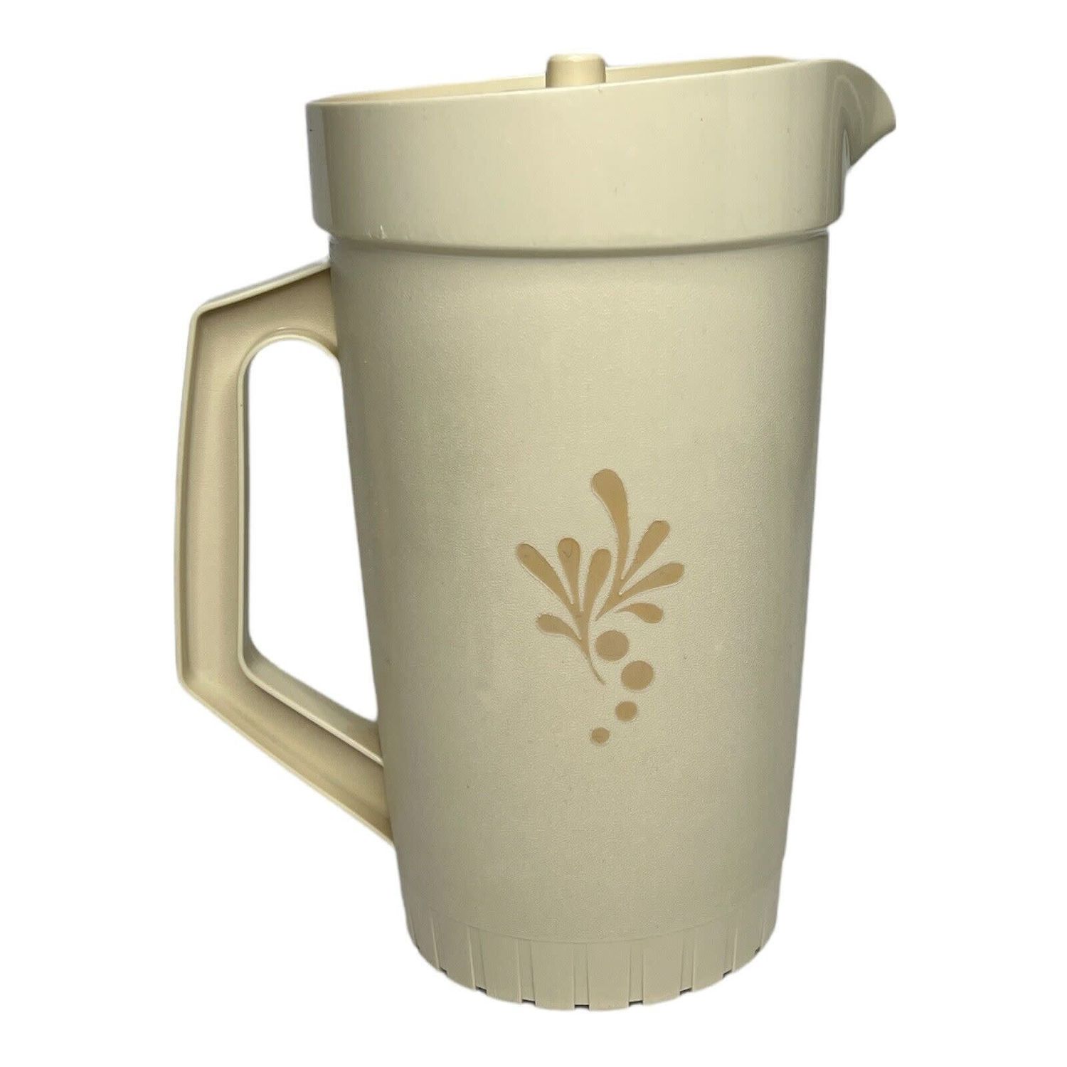 Tupperware Pitcher - Almond - Harvest Gold Lid #800