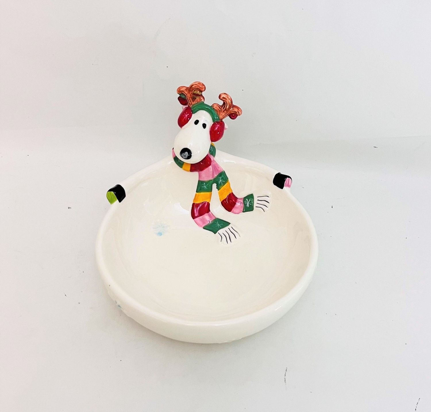 SNOWFLAKE AND JAKE CANDY DISH