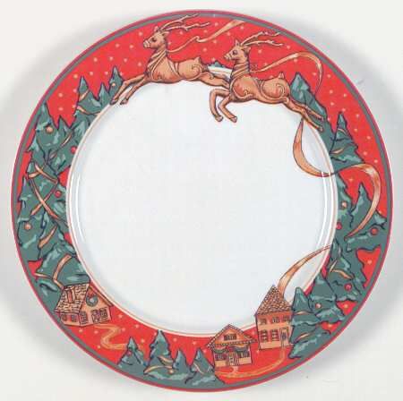 CHRISTMAS FANTASY DINNER PLATE  10 1/2"