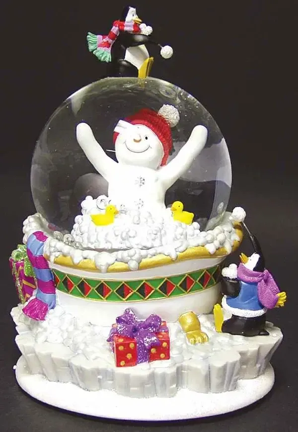HOLIDAY HEIRLOOM GIFTWARE BUBBLE BATH SNOW GLOBE