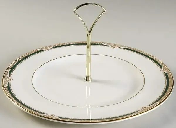 FORSYTH SERVING PLATE W/RND HANDLE 10 5/8"