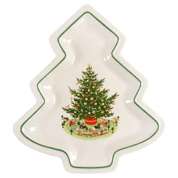 CHRISTMAS HERITAGE DISH TREE 10 1/2"